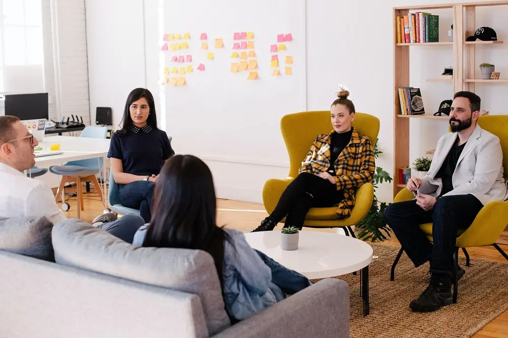 People working in an office